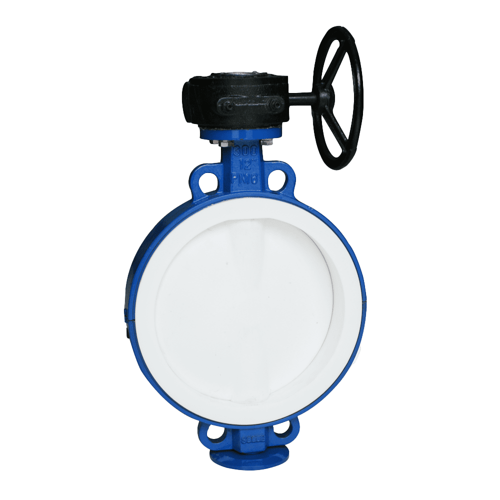 ʻO PTFE i uhi ʻia ʻo Wafer Butterfly Valve