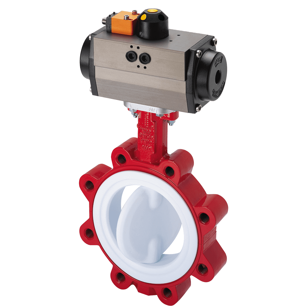 PTFE Yuzuye Lug Butterfly Valve1