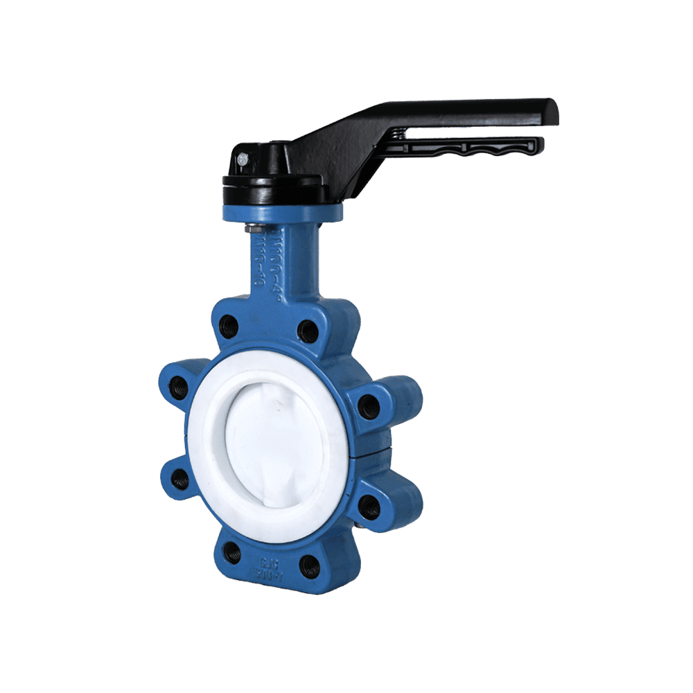 PTFE تولۇق لىنىيىلىك Lug Butterfly Valve2