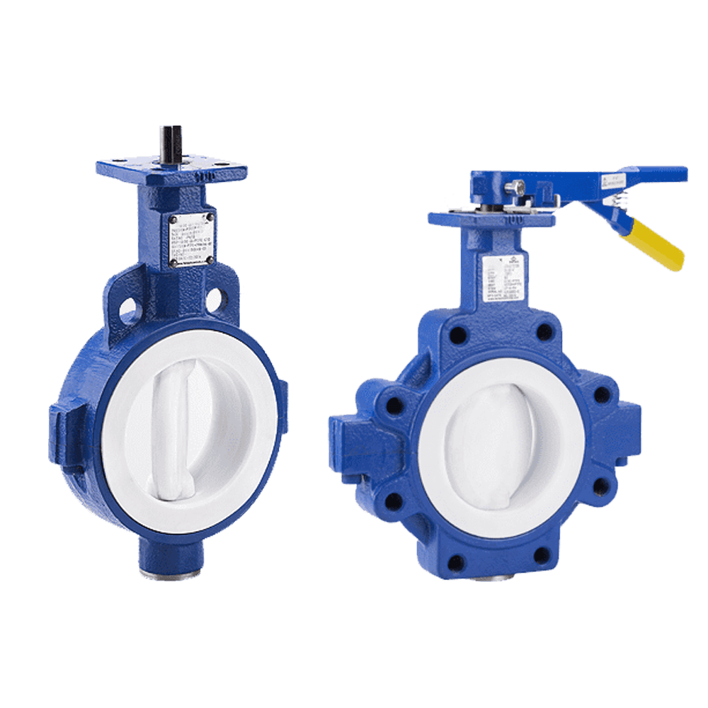 PTFE Full Lined Lug Butterfly Valve4