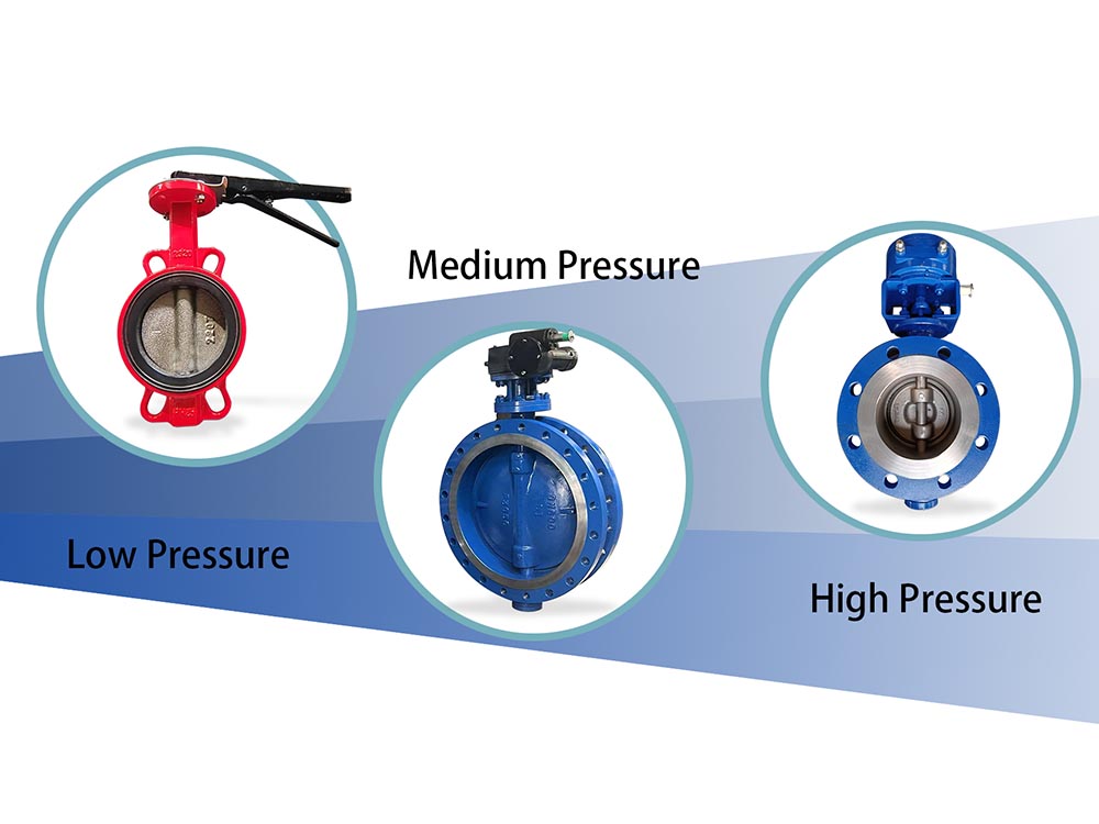 버터플라이 밸브의 압력 수준