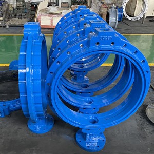 single flange type butterfly valve