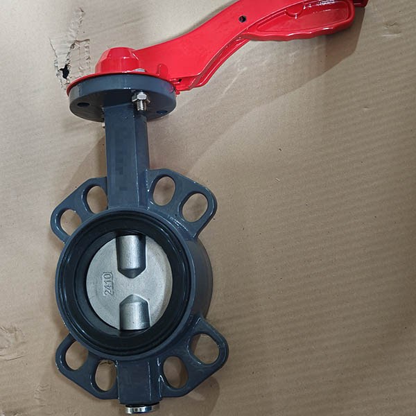 CF8 Didsc double shaft wafer butterfly valve