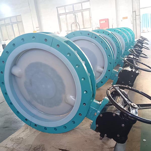 U type PFA disc butterfly valve