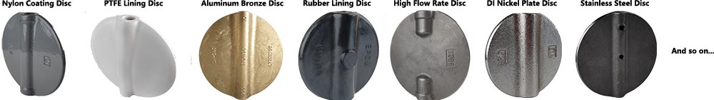 zfa butterfly valve disc types