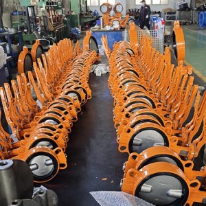 soft seat split stem butterfly valve