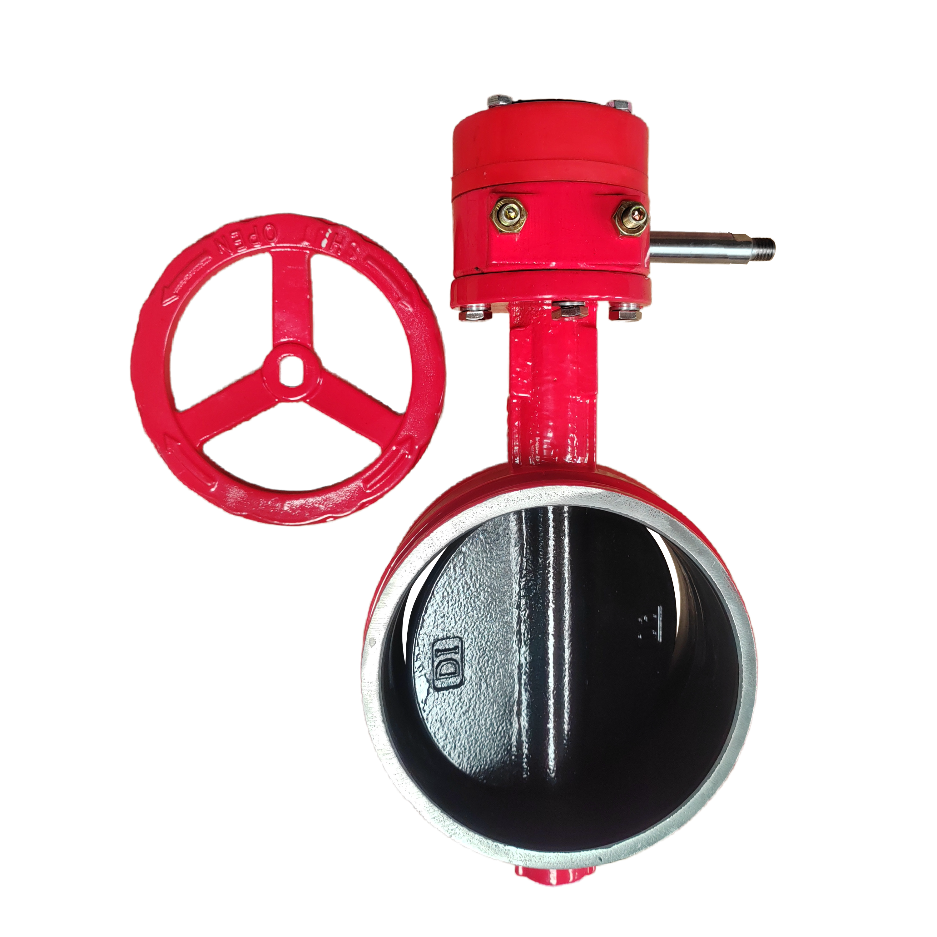 Worm Gear Grooved Butterfly Valve Fire Signal Remote Control