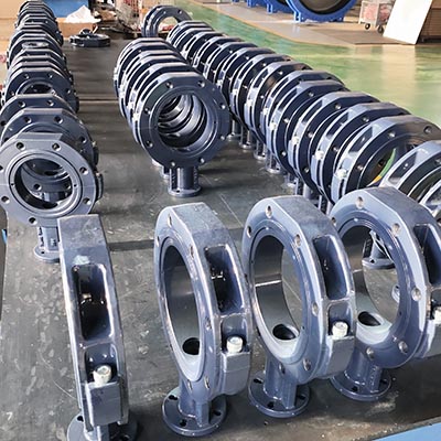 two pieces lug butterfly valve bodies