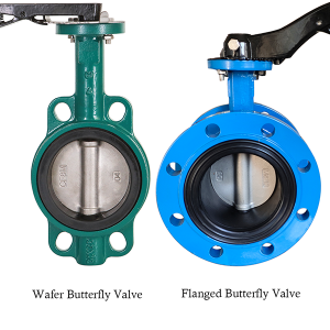 wafer and flanged butterfly valve