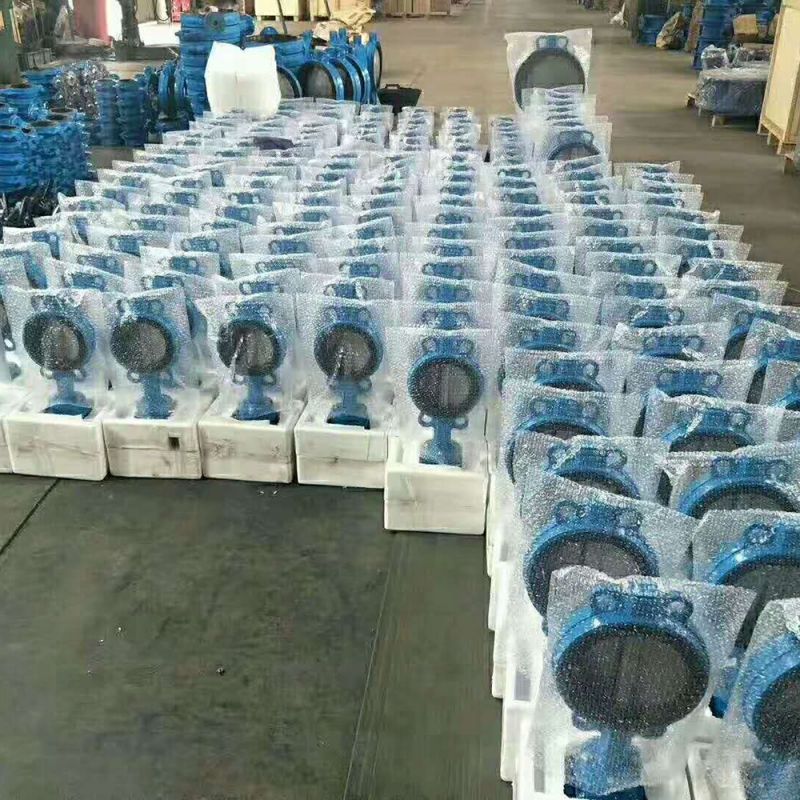 wafer butterfly valve pneumatic actuated
