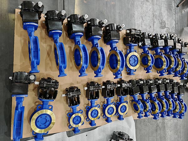wafer type triple offset butterfly valves