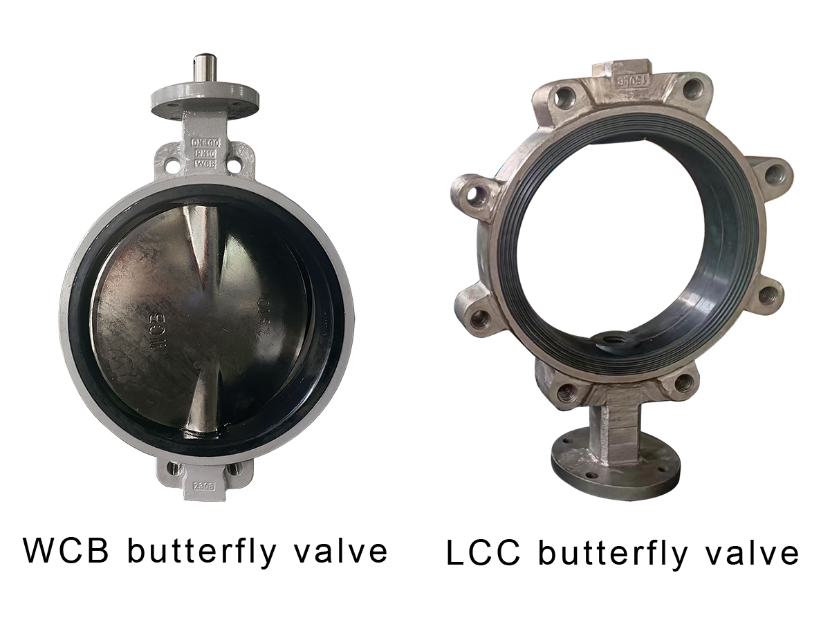 wcb and lcc butterfly valve